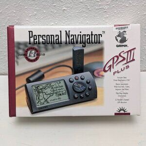 Garmin GPS III Plus Handheld - TESTED Working Condition Vintage